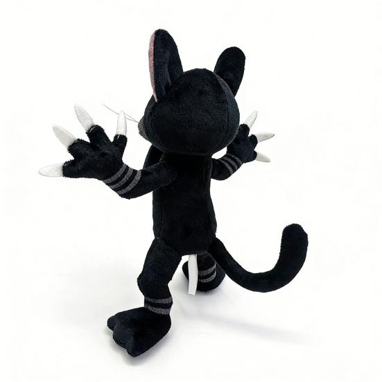 Yousheng Forest Black Cat Plush Toy Cute Stuffed Animal for Kids Adults Huggable Doll with Expressive Pose Home Decor Photography