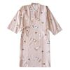 Long Pure Cotton Gauze Bathrobe - Absorbent Spring/Summer Nightgown for Couples
