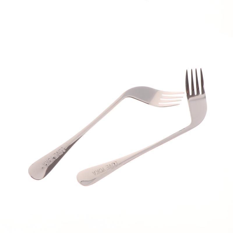 Utensil Curved Spoon Fork Self Feeding Reduce Wrist Pressure Reducer Wrist Pressure Utensil Angled For Elderly Patients