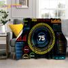 3D Car Dashboard Machine Control Screen Racing Soft Flannel Blanket for Beds Bedroom Sofa,Throw Blanket for Outdoor Leisure Nap