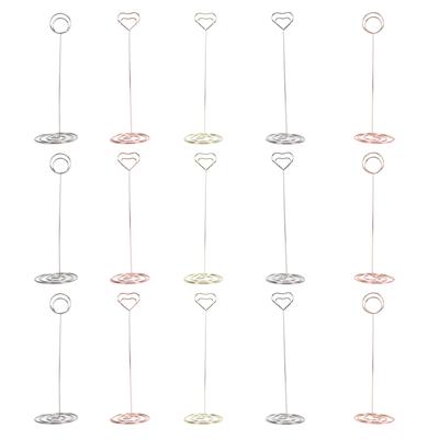 15 Stück Tischkartenhalter 22 cm Höhe Eisen Tischkartenhalter für Hochzeitsfeier Zuhause und Büro