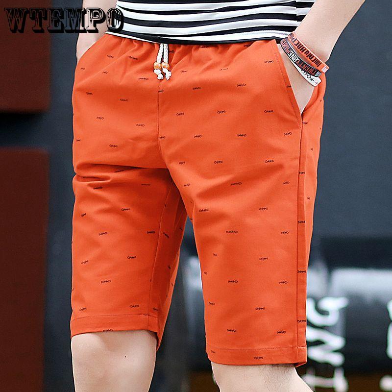 

Мужские повседневные шорты, модная мужская одежда, спортивные беговые мужские шорты больших размеров, однотонные шорты на шнуровке, брюки 5XL оранжевый