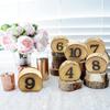Andoer Wedding Table Number, 1-10 Wooden Table Number Rustic Party Wedding Decoration Number Blocks Professional Table Numbers For Wedding Reception