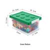 Lego Large Transparent Plastic Storage Box with Lid for Children's Toys & Organization