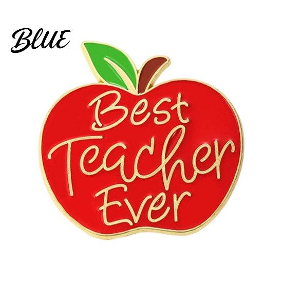 Canvas Bag Accessory Brooch Pin Enamel Teacher-Themed Fruit Shape Lapel