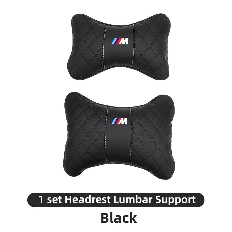 BWQ1 Car Sticker Hot 2026 For BMW Car Logo Headrest Neck Cushion Lumbar Support Memory Foam Pillow For BMW M X1 X3 X5 X6 X7 E30 E90 M