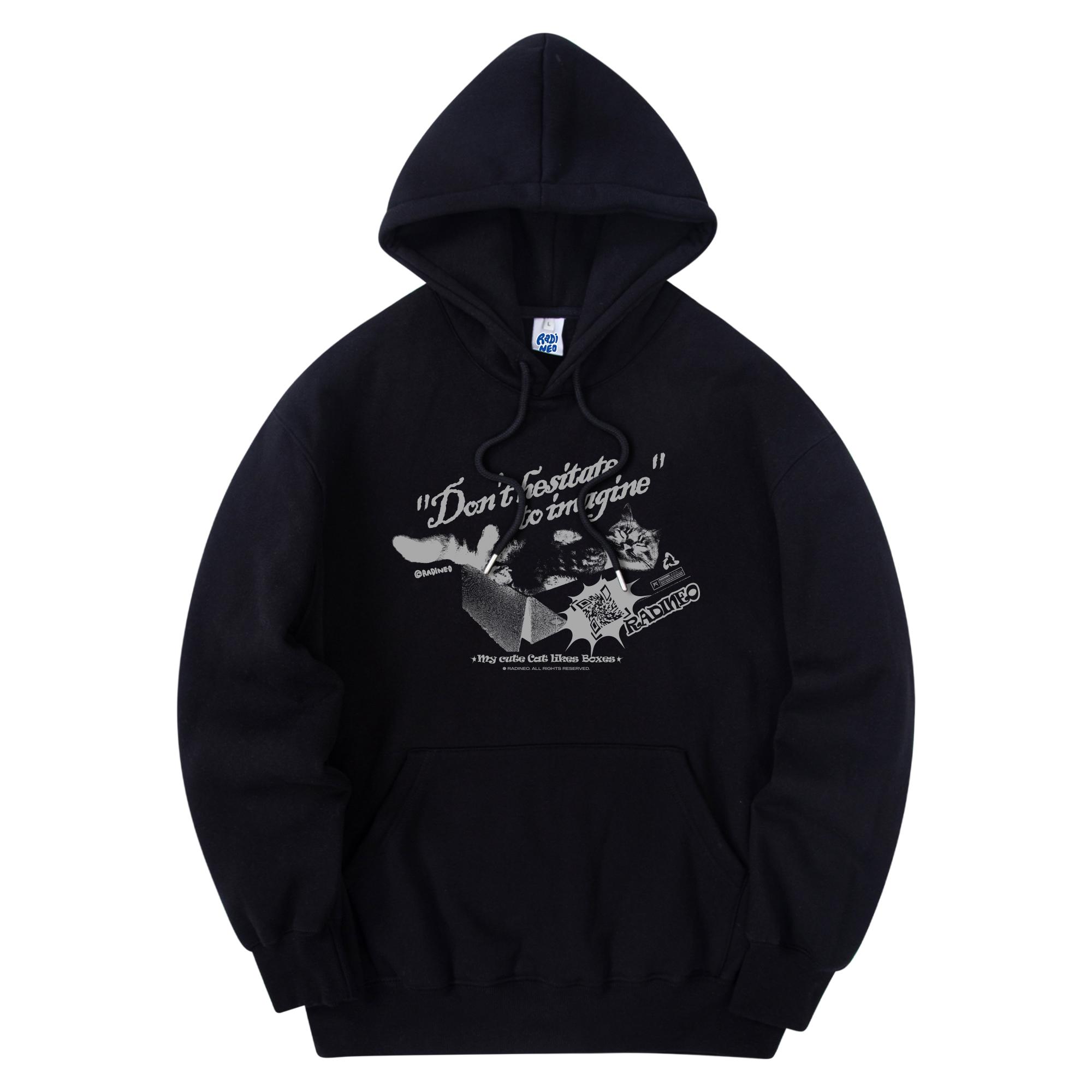 Radineo Cat Box Hoodie Black Black (Black)/Xl