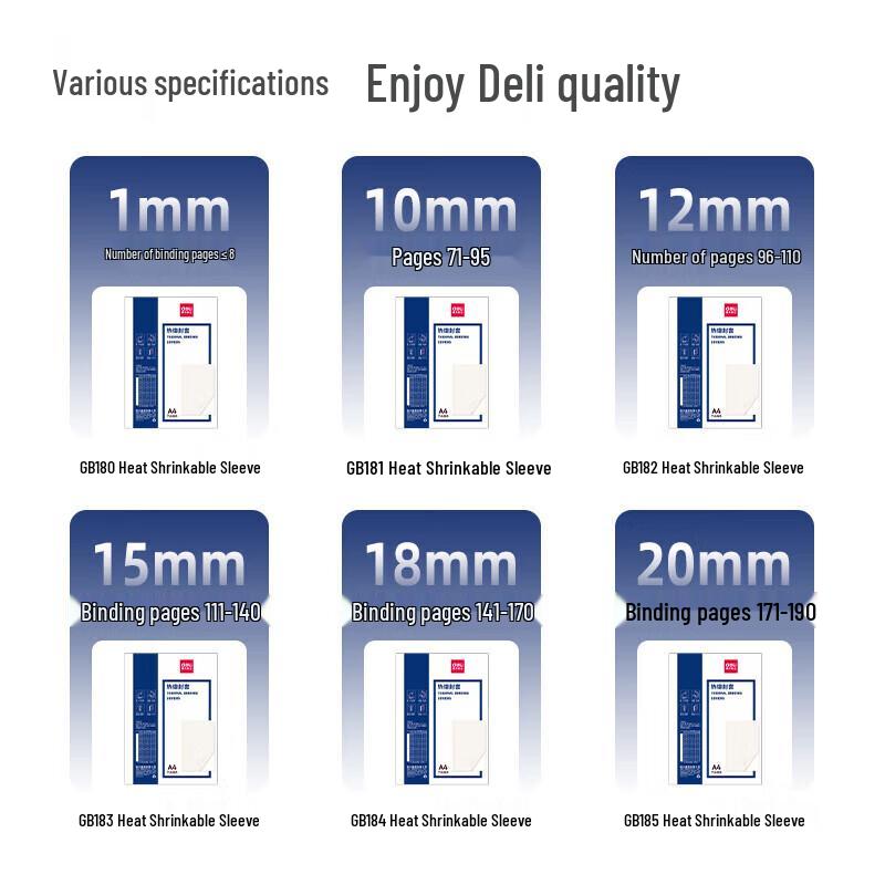 Deli GB183 A4 Hot Melt Binding Covers CN plug (adapter included)