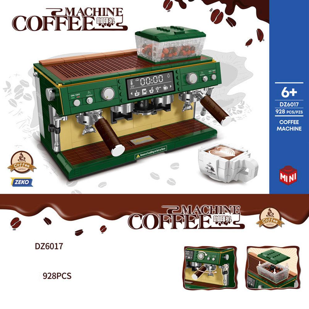 Creative Modern Coffeemaker Small Block Model Coffee Machine Maker Toaster Grinder Construction Brick Construction Toys For Gifts