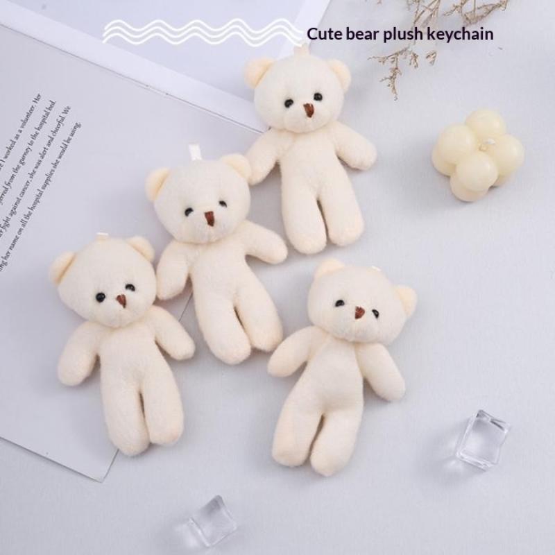 10/12/18/20Pcs Birthday Wedding Party Favors Supplies Diy Accessory Mini Cute Cartoon Plush Bear Girl Gift Doll Toys