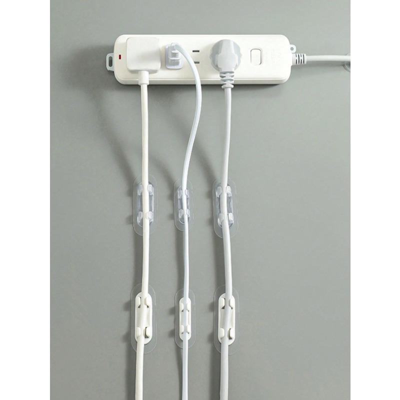 Wire Fixer, No-Drill Wire Clip, Storage Socket, Self-Adhesive Network Cable, Wire Clip, No Nail Organizer