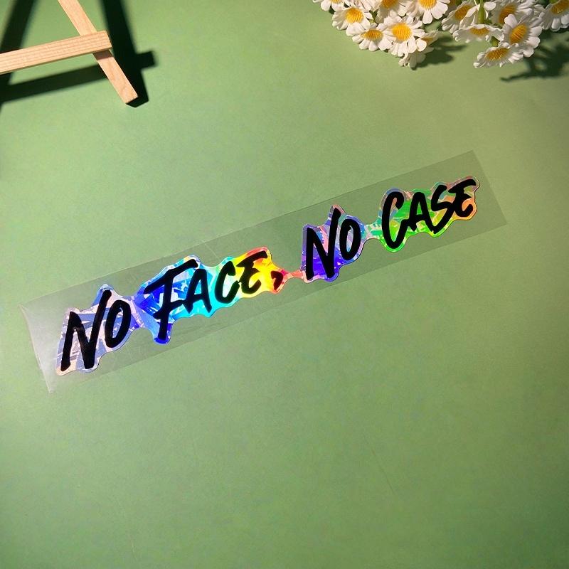 1PC NO FACE NO CASE Motorcycle Helmet Sticker Waterproof Self Adhesive for Motorbike Helemt Fuel Tank Durable Vinyl Decals