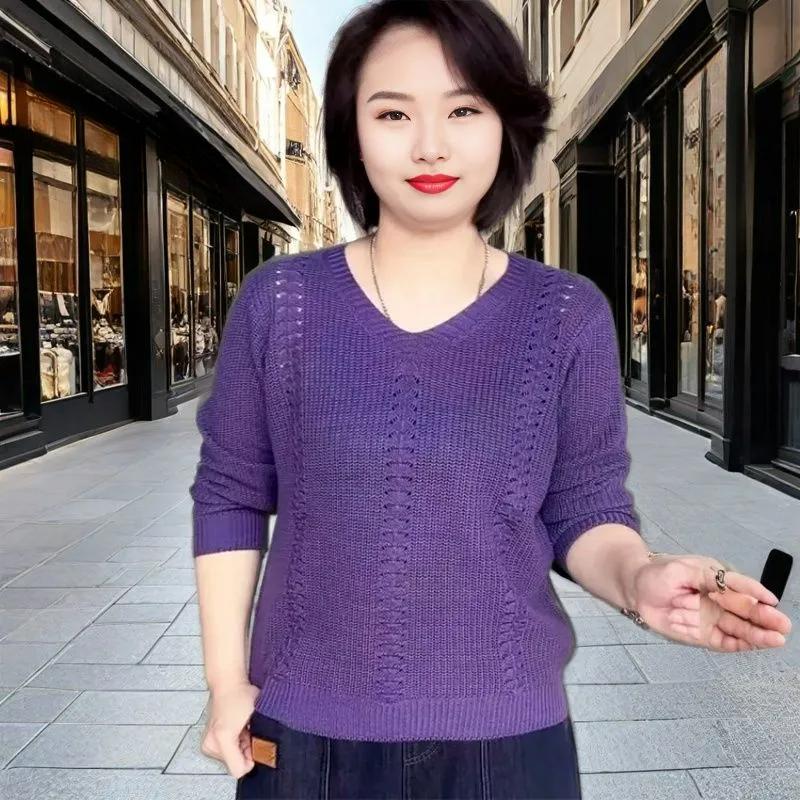 Übergröße Mint Mambo Herren Frühling und Herbst Oberteile Damen V-Ausschnitt Strickware Lockere Langarmpullover Damen