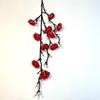 6pcs Simulation Flowers Silk Wintersweet Branch Home Living Room Decor Artificial White Plum Blossom Festival Party Decoration