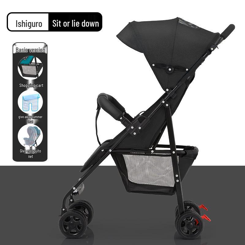 Lightweight Folding Umbrella Stroller with Reclining Seat for Babies and Toddlers