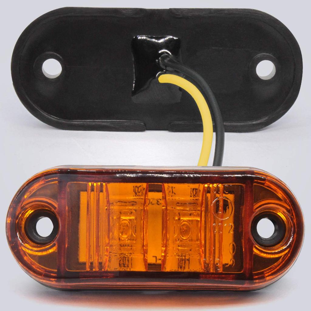LED Side Marker Lamp Clearance Marker Light Side Turn Signal Lamp 12V Car Custom Illumination Parts Truck Trailer Lorry Deco Truck Illumination