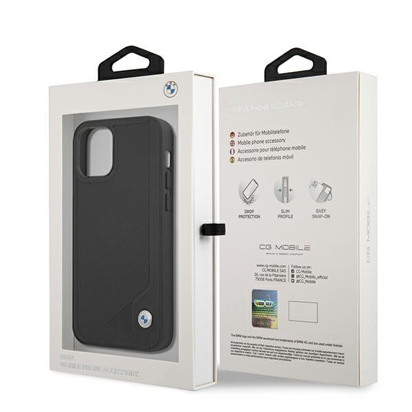 Bmw Case Bmhcp12Srcdpk Iphone 12 Mini5,4 Black/Black Hardcase Leather Deboss