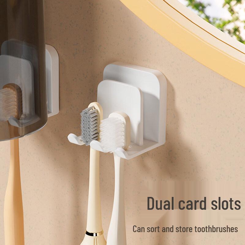 LIEI Punch-Free Wall-Mounted Toothbrush Holder