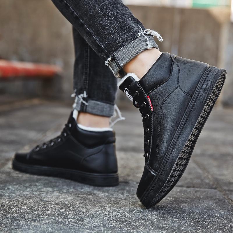 Fashion Men Boots Winter Plush Fur Warm Snow Boots Men Sneakers Boots Men Fashion Ankle Boots Casual Shoes Botas Hombre Rtg5