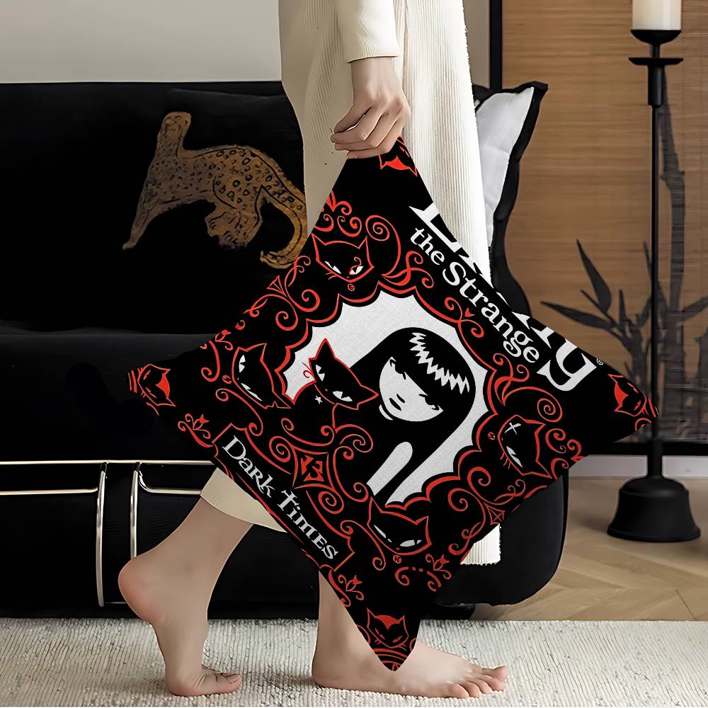 Комиксы Эмили Стрэндж Классический Винтажный Чехол для Подушки Декоративная Подушка Диван Домашний Декор Наволочки 12x12Inch