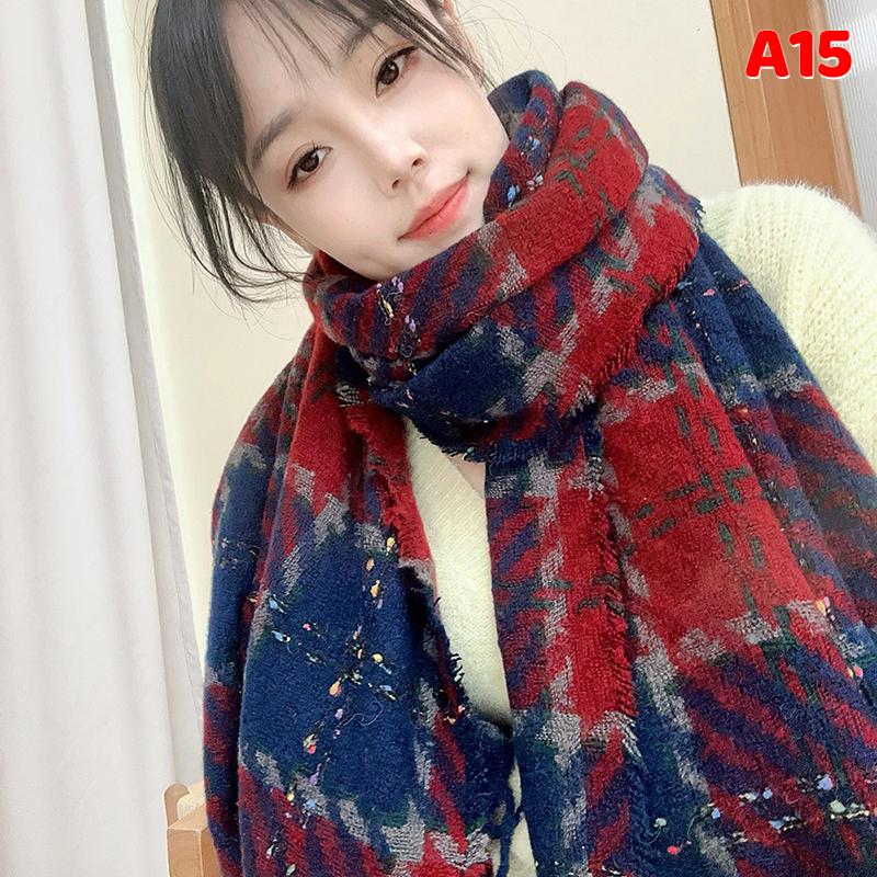 2025 Winter Thick Warm Versatile Scarf Women Shawl And Wraps Long Tessel Echarpe Warm Versatile Shawl Scarf Women