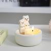 Couple Cat Candle Holder - Cartoon Kitten Ceramic Aromatherapy Candle Stand