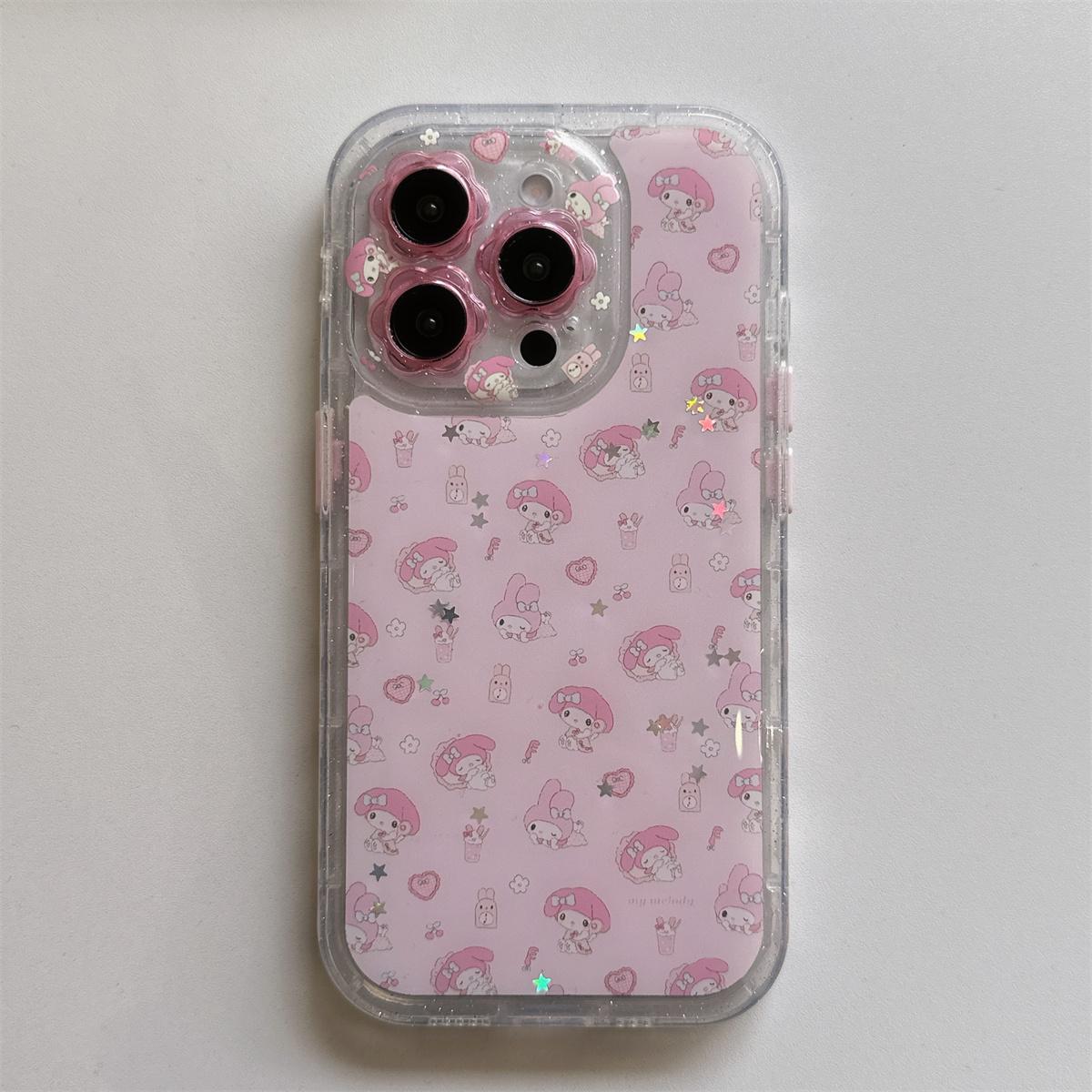 

New HelloKitty Lovely Anti-fall Cover Funda For iPhone 16 15 14 13 Pro Max - Luxury Stylish INS Korean Cute Shockproof Phone Cas For iPhone 16