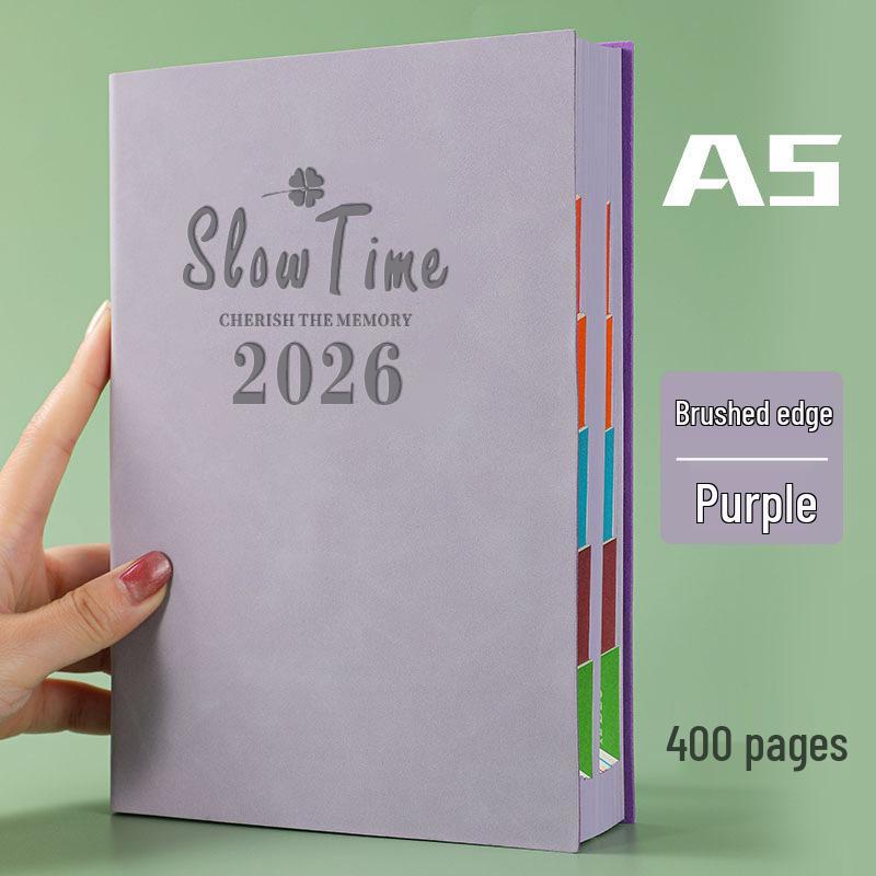 2026 A5 Daily Planner: Student & Office Diary, Customizable Souvenir Notebook