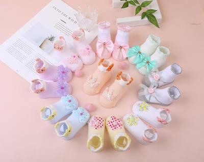 3Pairs Newborn Baby Socks Infant Cotton Socks Baby Girls Lovely Short Socks Clothes Accessories