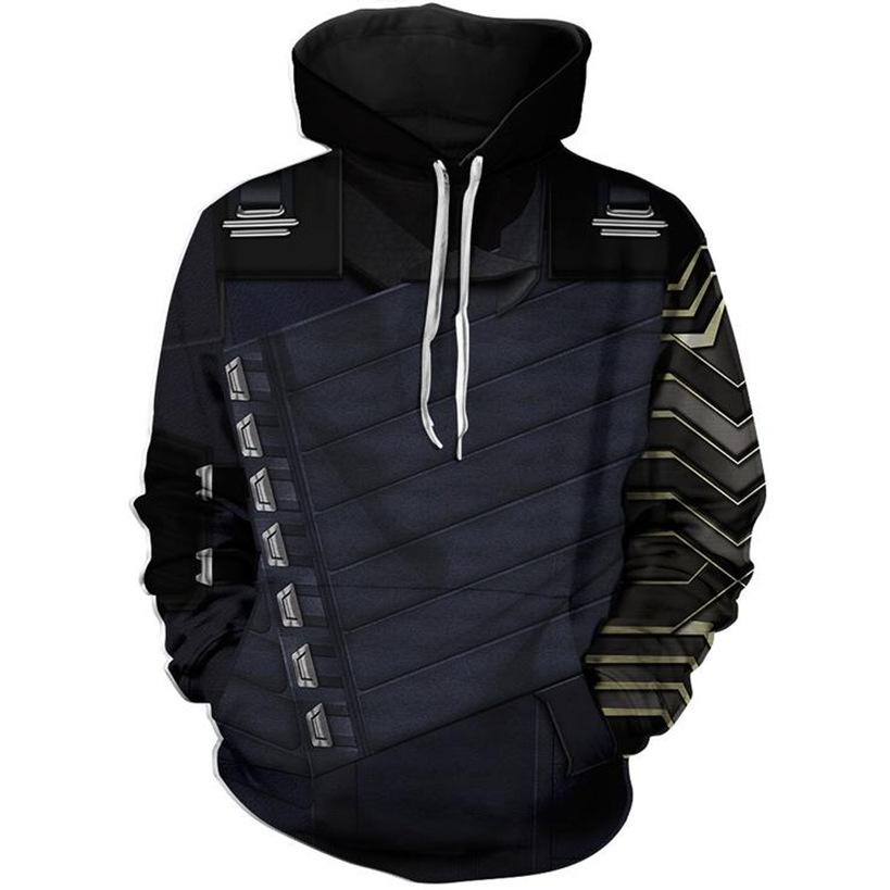 Men's Autumn and Winter 3D Printed Hooded Fashion Versatile Trend Breathable Casual Hoodies & Sweatshirts (men’s)