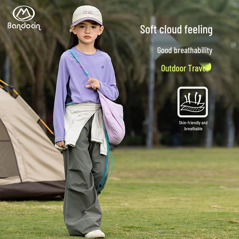 Girls  2025 Stylish Soft Shell Parachute Cargo Pants 140