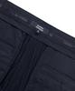 Musinsa Standard Pinstripe Tapered Hidden Banding Crop Slacks [Navy]