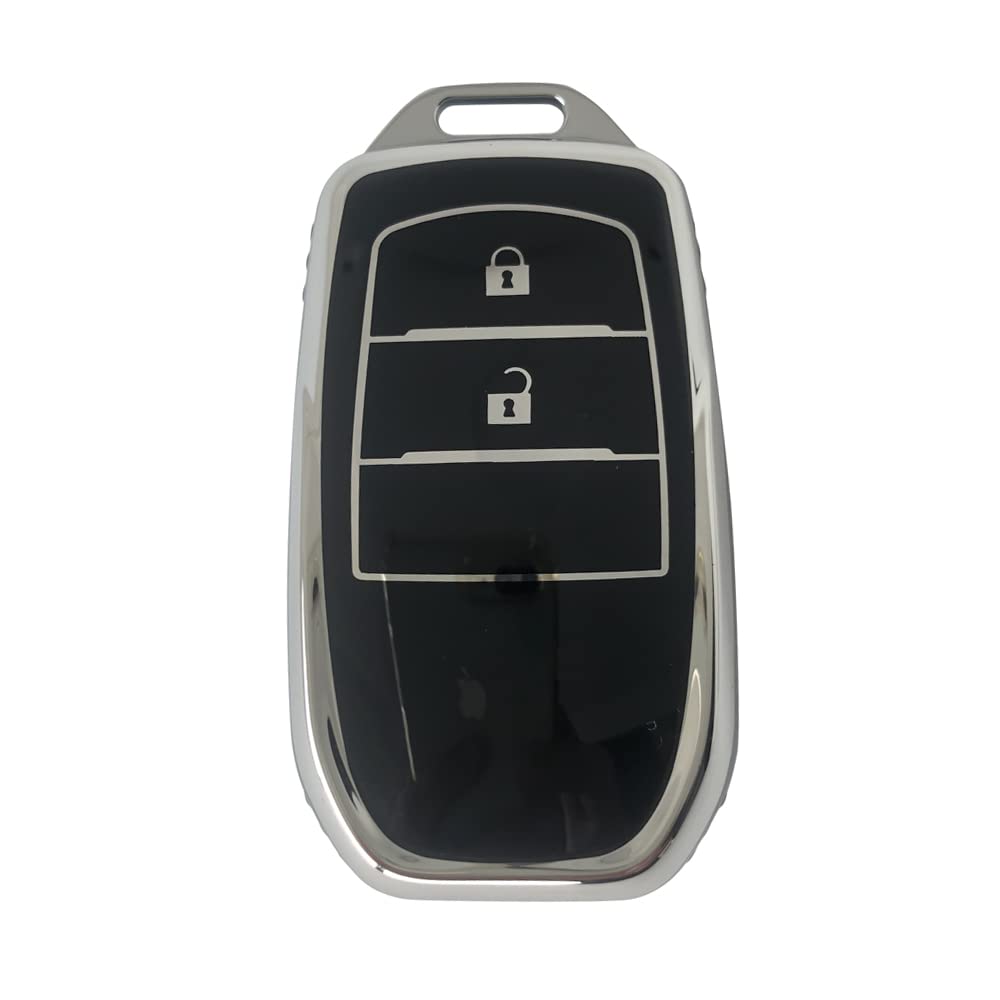 Kinotaka TPU 2 Button Smart Key Case Designed for Toyota,