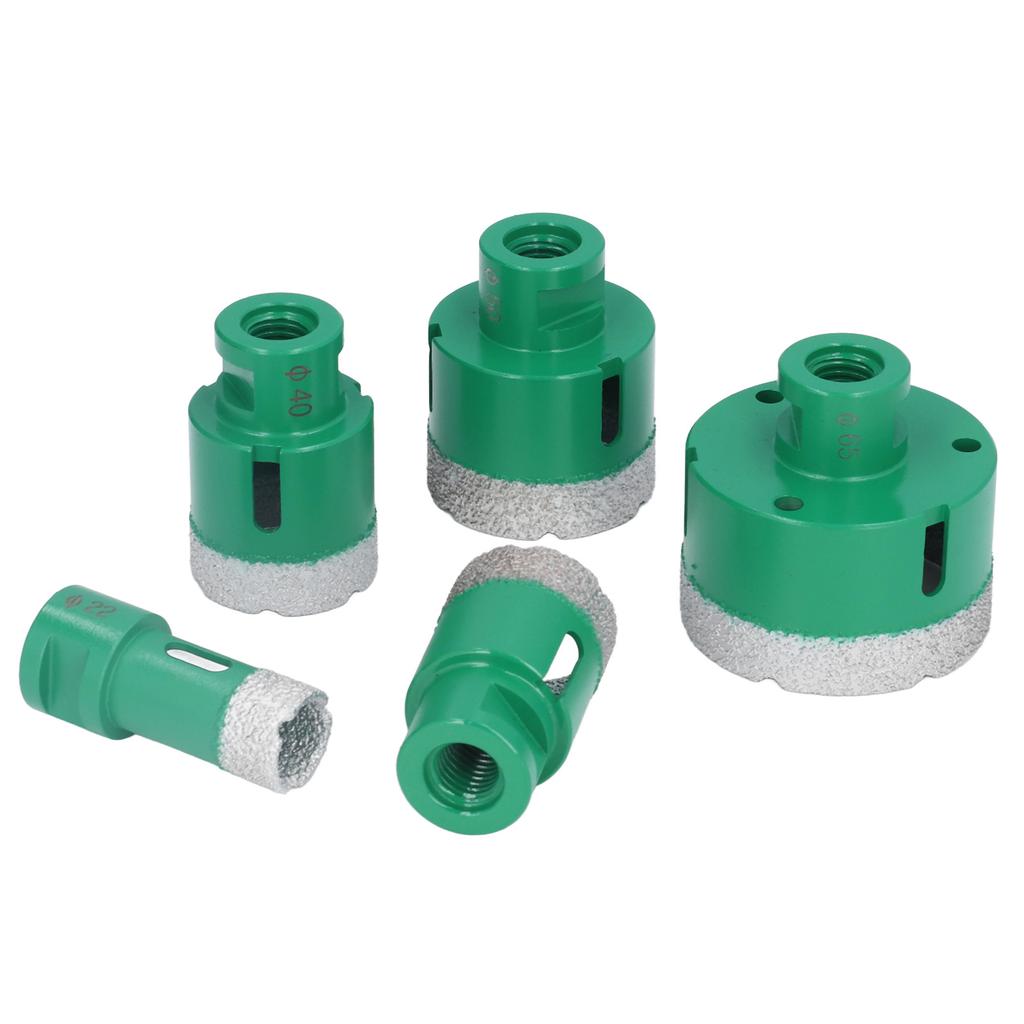 Diamond Hole Saw Set Drill Core Bits Saw Blade 22 35 40 50 65mm M14 for Glass Ceramic Granite