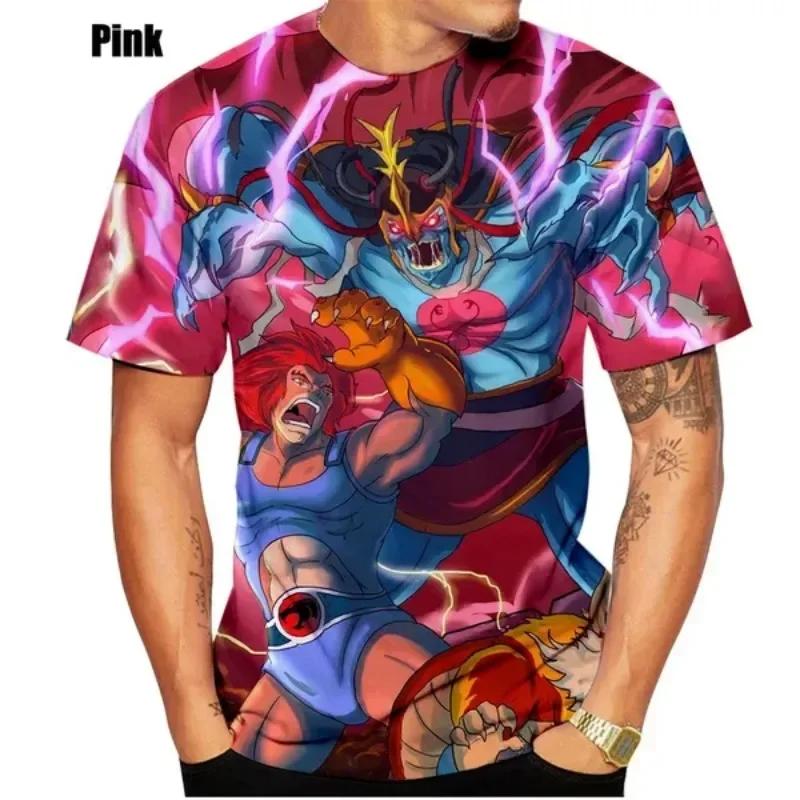 2026 Anime Thundercats 3d Classic Tshirt Graphic Print Short Sleeve Tee Vintage 80s Classic Cartoon Retro Anime Casual Tops