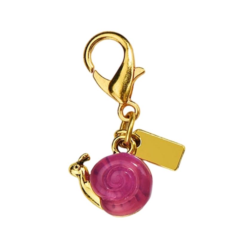 

Snail Shaped Alloy Keychain For Bags And Keys Long Lasting Sturdy Trendy Bag Hanging Accessory for Fashionistas