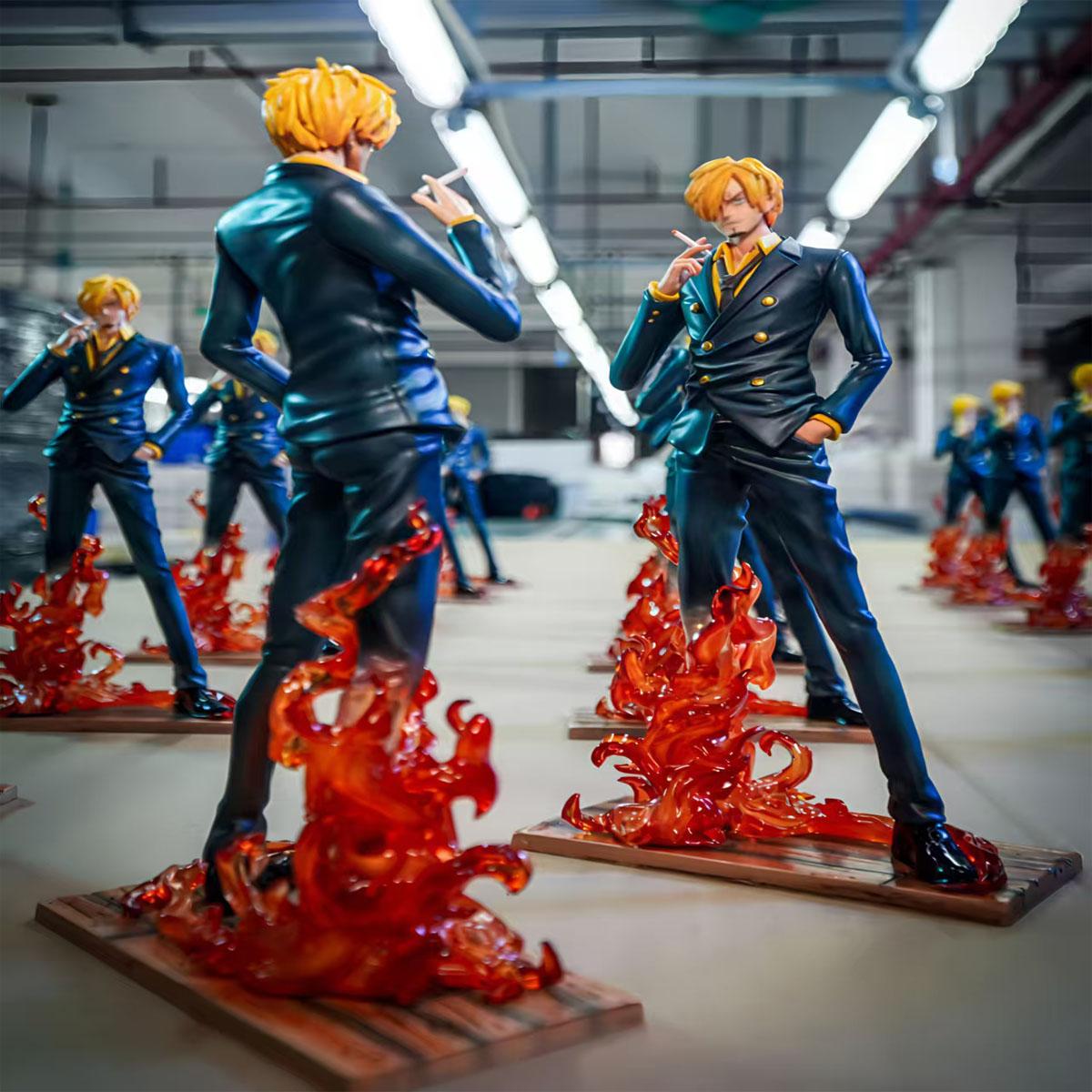 

22 см Аниме Фигурка One Piece C2 Дьявольский Ветер Нога Санджи Статуэтка Действия Модель Кукла GK Курящий Санджи Сцена Подарок на День Рождения Игрушки