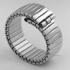 Elastic Stainless Steel Watch Strap for Swatch Watches Men Women Polished Matte Silver Metal Wrist Straps Replacement Bracelet