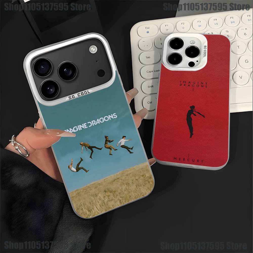 I-Imagine Dragons Loom Band Phone Case For iPhone 17,16,15,14,13,12,11,Pro,XS,Max,Plus,Mini,SE4,E White Matte Shockproof Cover