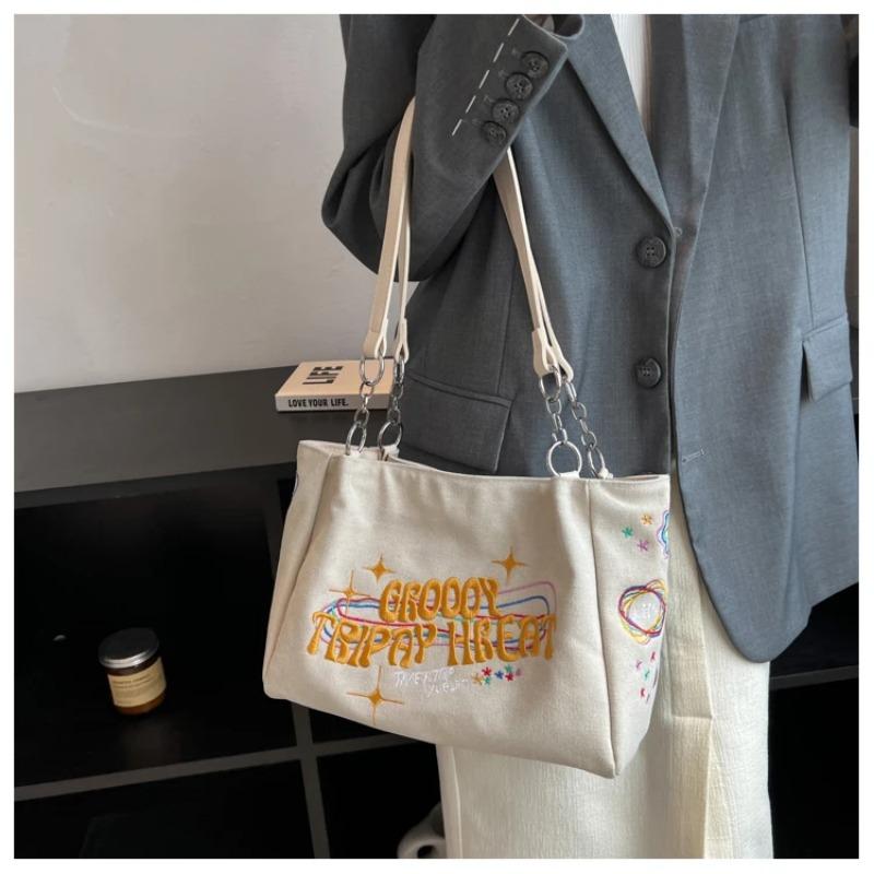 Borsa da Donna Grande Capacità Borsa da Signora Tessuto di Alta Qualità Borsa a Spalla Femminile Tote Casual Borsa a Mano di Tendenza Designer