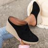 Cómodas Mules de Cuña de Espadrilla de Verano, Zapatos Sandalias Casuales de Moda para Mujer