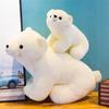 Stuffed Animals 25cm White Throw Pillow Polar Bear Plush Plush Toys Polar Bear Doll Stuffed Toys