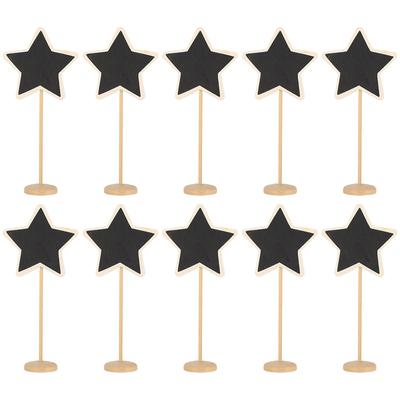 10 Stück Set Tafelstecker Pentagramm Nachricht DIY Dekoration Tischplatte Blume Karte 130104H