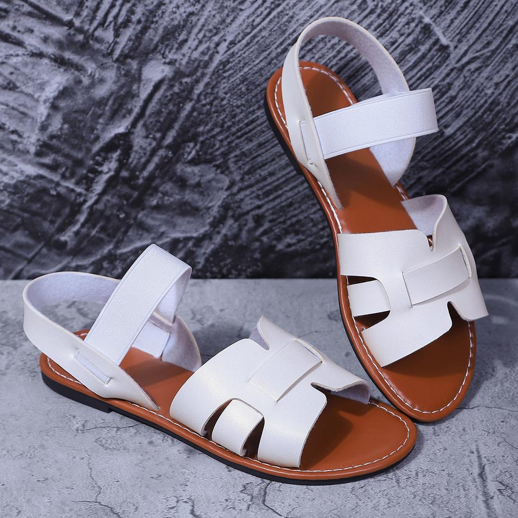 22 summer new sandals large size Roman sandals cross strap flat sandals
