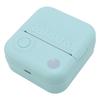 Portable Thermal Printer Rechargeable Printing Machine for Photo Document Shipping Label Built in 1200mAh Battery Cyan