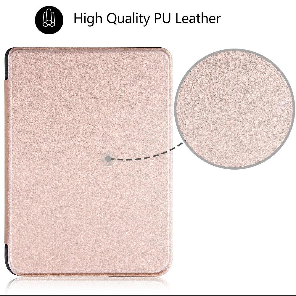 Magnetic Case For Kobo Clara HD 6 Inch PU Leather Ereader Smart Cover for Kobo N249 Auto Sleep and Wake Up Slim Lightweight