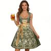 Rochie Bere Germană Îmbrăcăminte Tradițională Bavareză Oktoberfest Rochie de Lucru Dirndl pentru Femei