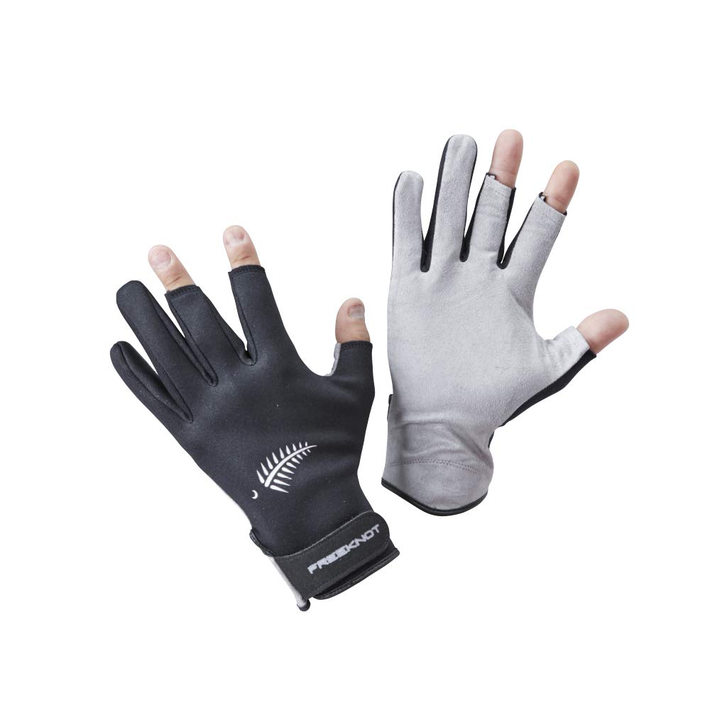 Free Knot Kodenshi Four On Skidless Gloves, Women's, Medium, Black, Y4186W-M-90