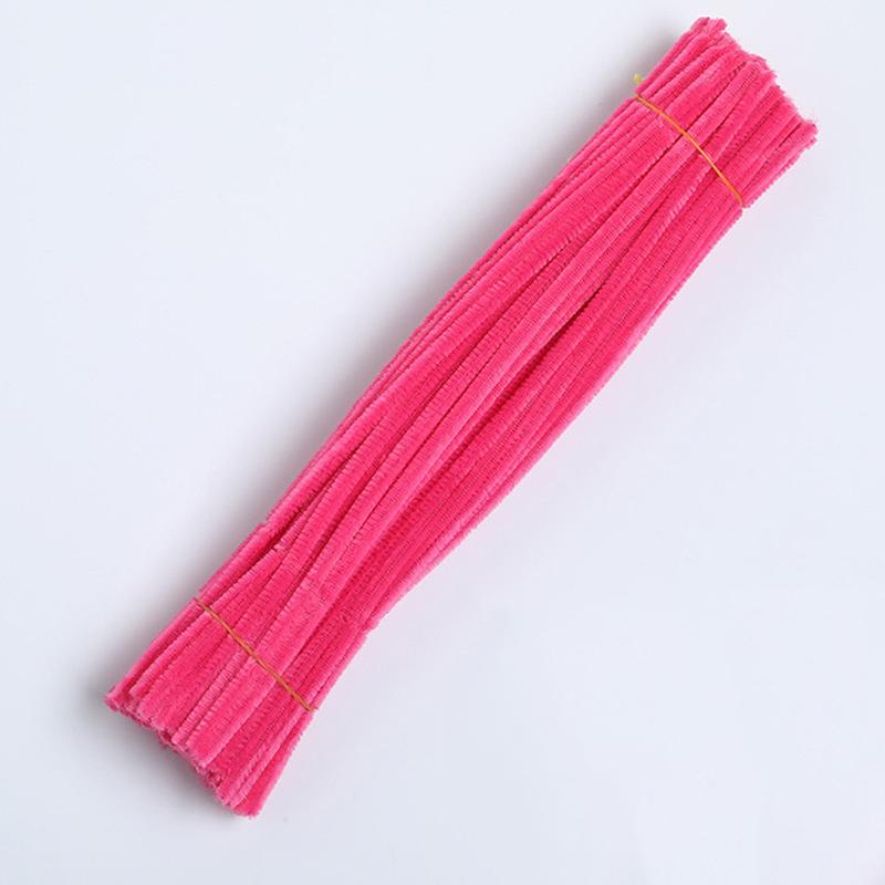 100pc Macaron Colored Torsion Bar, DIY Material Package With Simulated Plush Folding Strips, Handmade Flower Materials