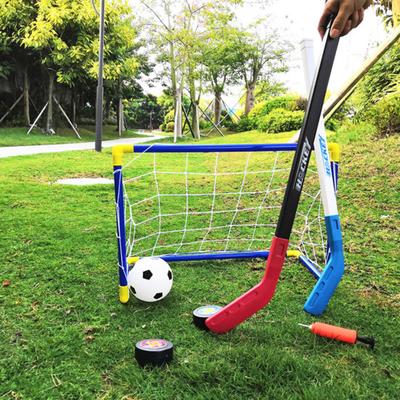 1 Set Hockey Goal Set Detachable Durable Exercise Two-person Interaction Skill Training Children Indoor Hockey Goal Set for Outdoor